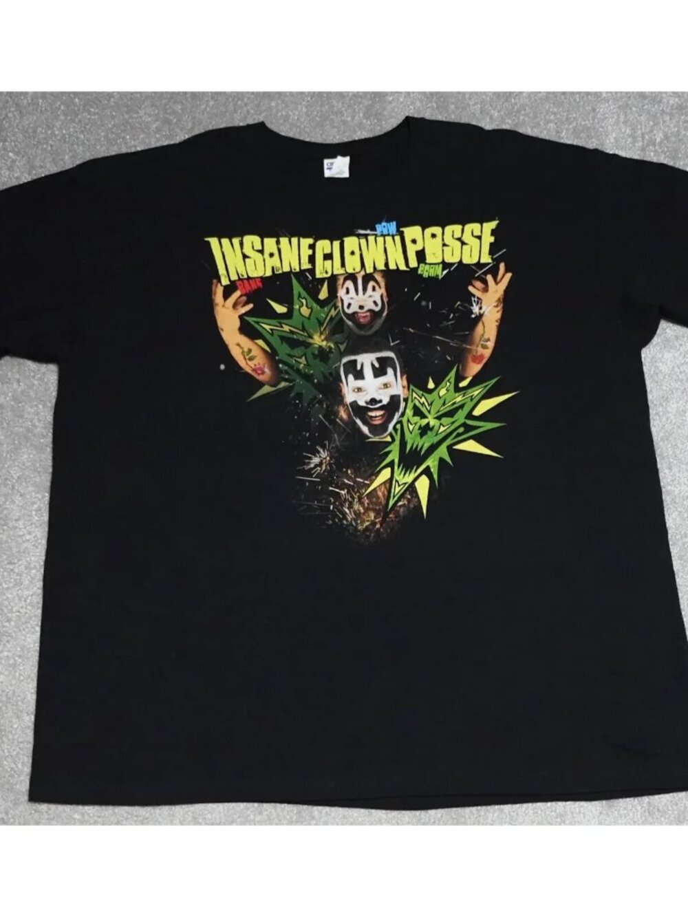 Insane Clown Posse Violent J Shaggy Double Sided Men’s Size 3X Bam Pow Boom Rare